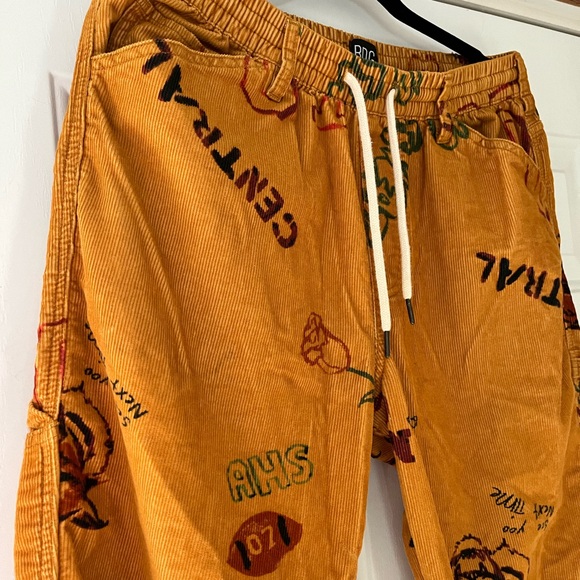 Bdg Y2K Doodle Corduroy Painter Pants Size M - Urban Outfitters - Picture 8 of 11